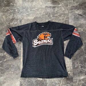 OSU Beavers Gray Long Sleeve Shirt Size Medium